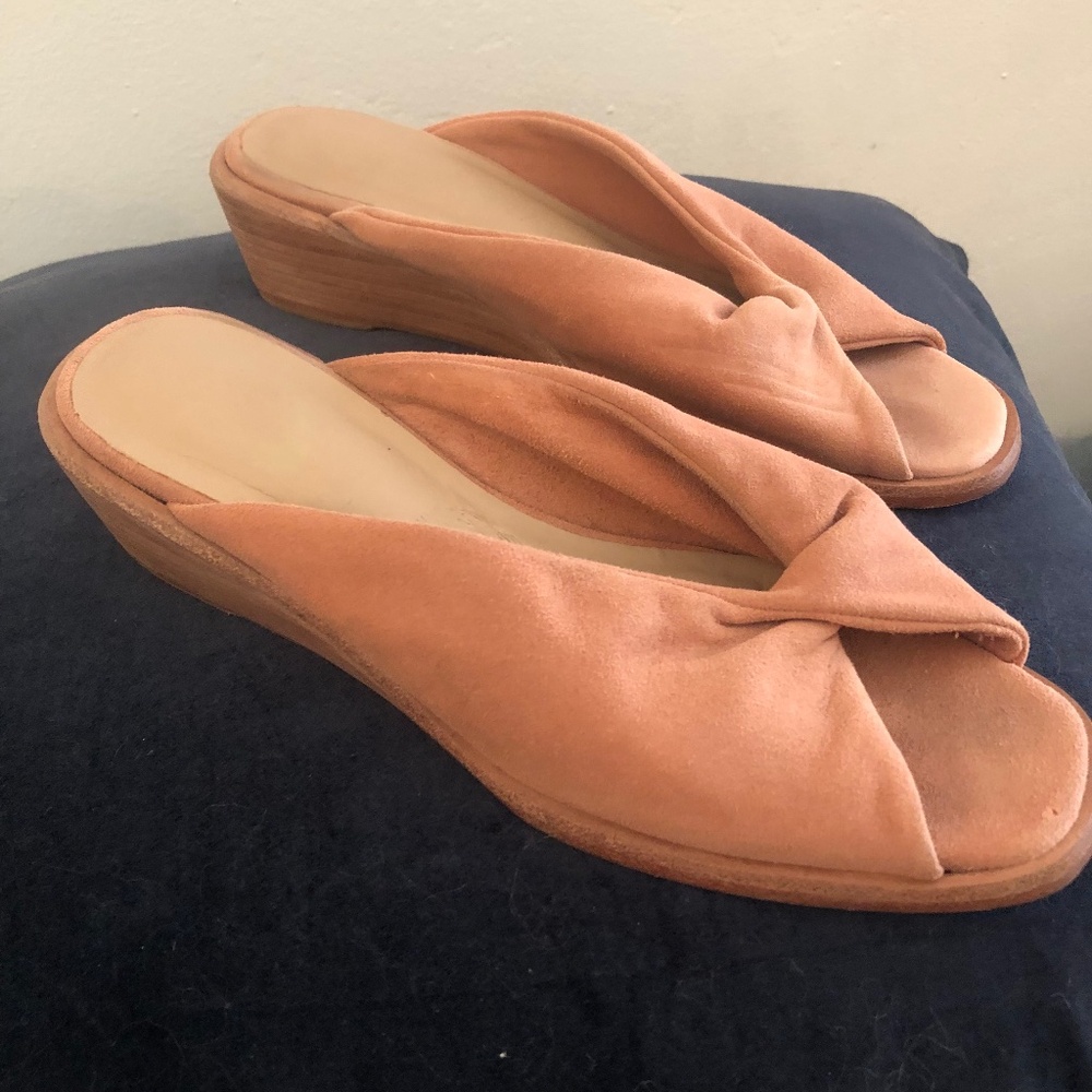 Wal & Pai genuine suede leather heels